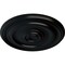 Ekena Millwork Kepler Traditional Ceiling Medallion (For Canopies up to 5 1/4"), 23 5/8"OD x 1 3/4"P, Jet Black CM24KPBLF - alternate 3